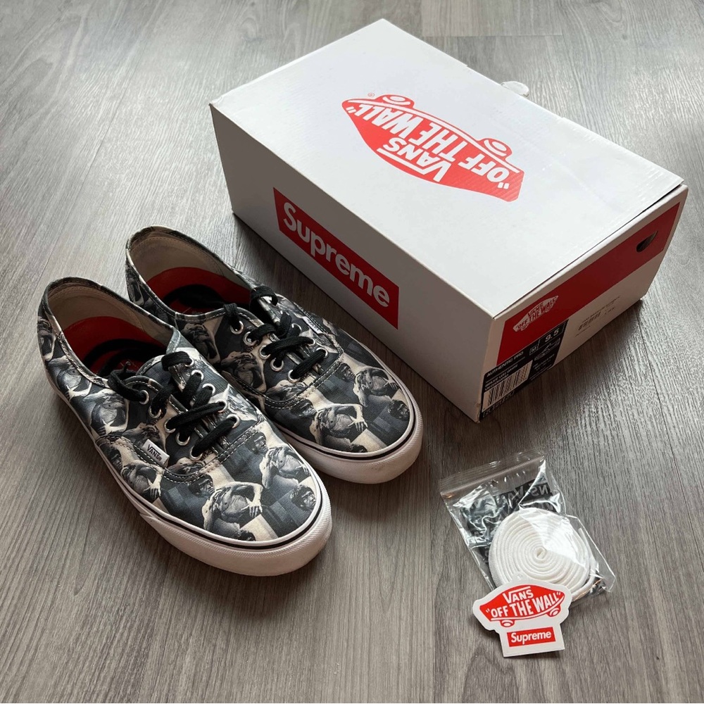 Vans Authentic - Bruce Lee Supreme (White) Shoes - US 9.5 Mens